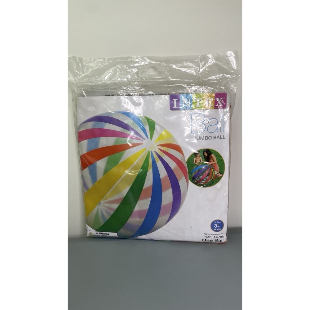 NEW Intex Jumbo 42" Beach Pool Ball Sealed Original Packaging 2016 Gradution - Picture 2 of 7